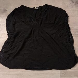 Becca By Rebecca Virtue Black Swim Coverup Size Med/Large